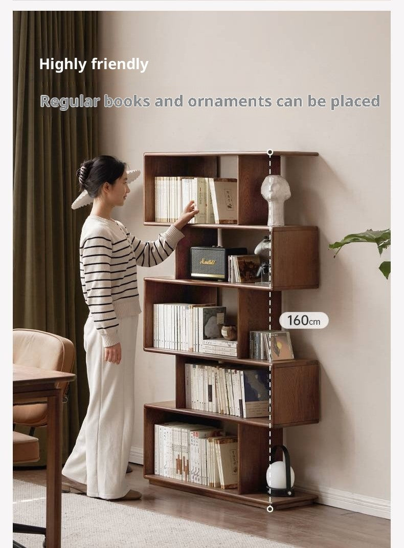 Oak Solid Wood Antique Bookshelf