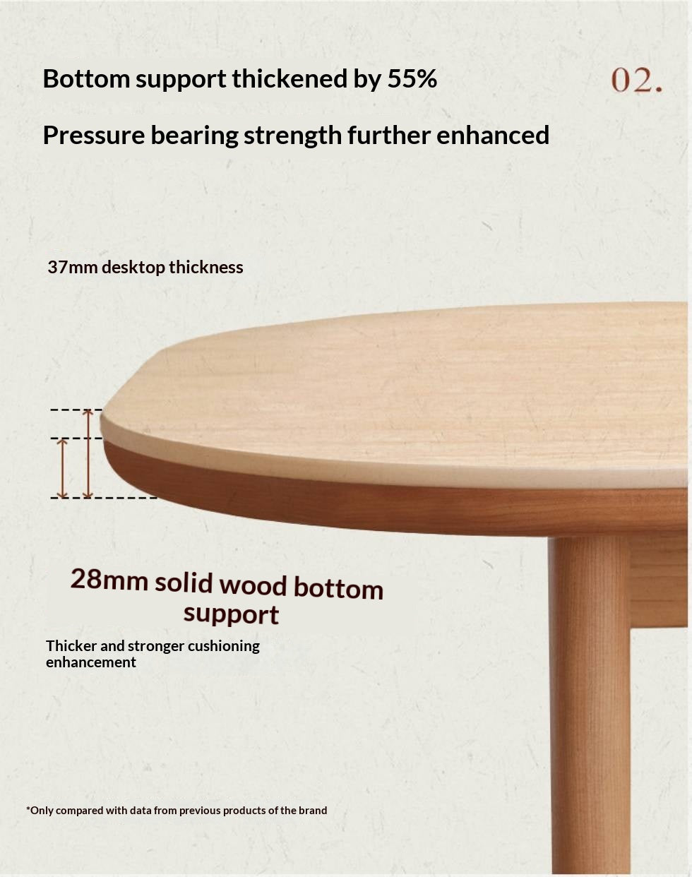 Cherry Solid Wood French Retro Style Slab Dining Table