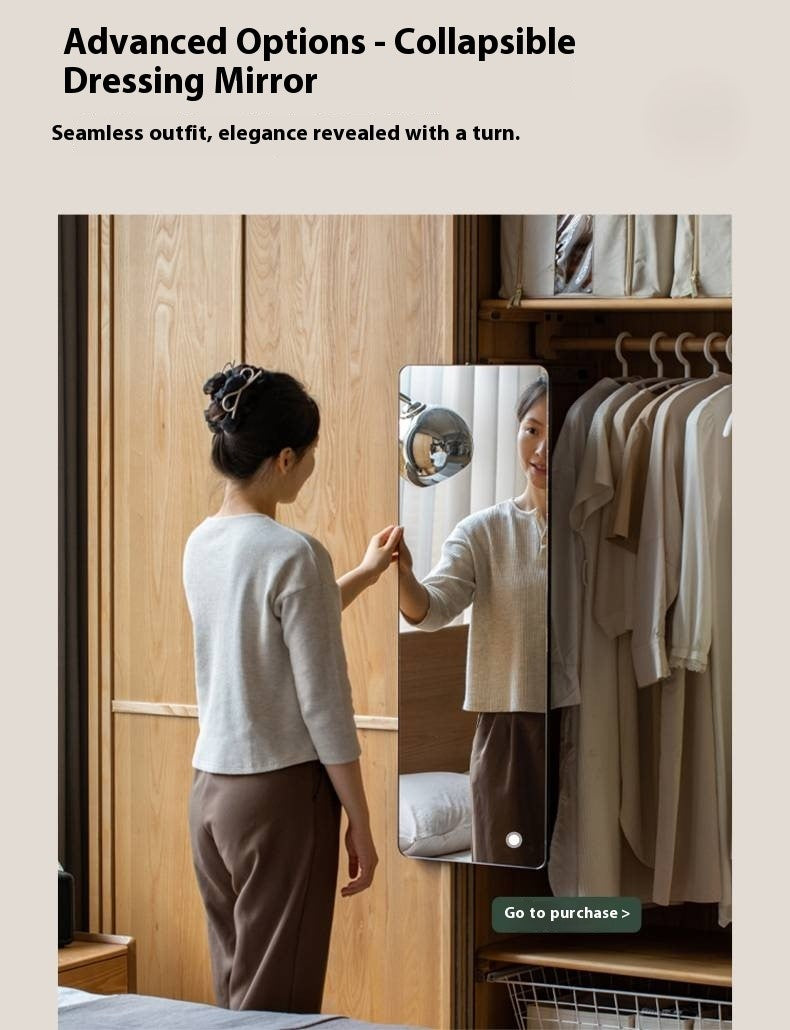 Ash Solid Wood Modern Wardrobe With Sliding Doors