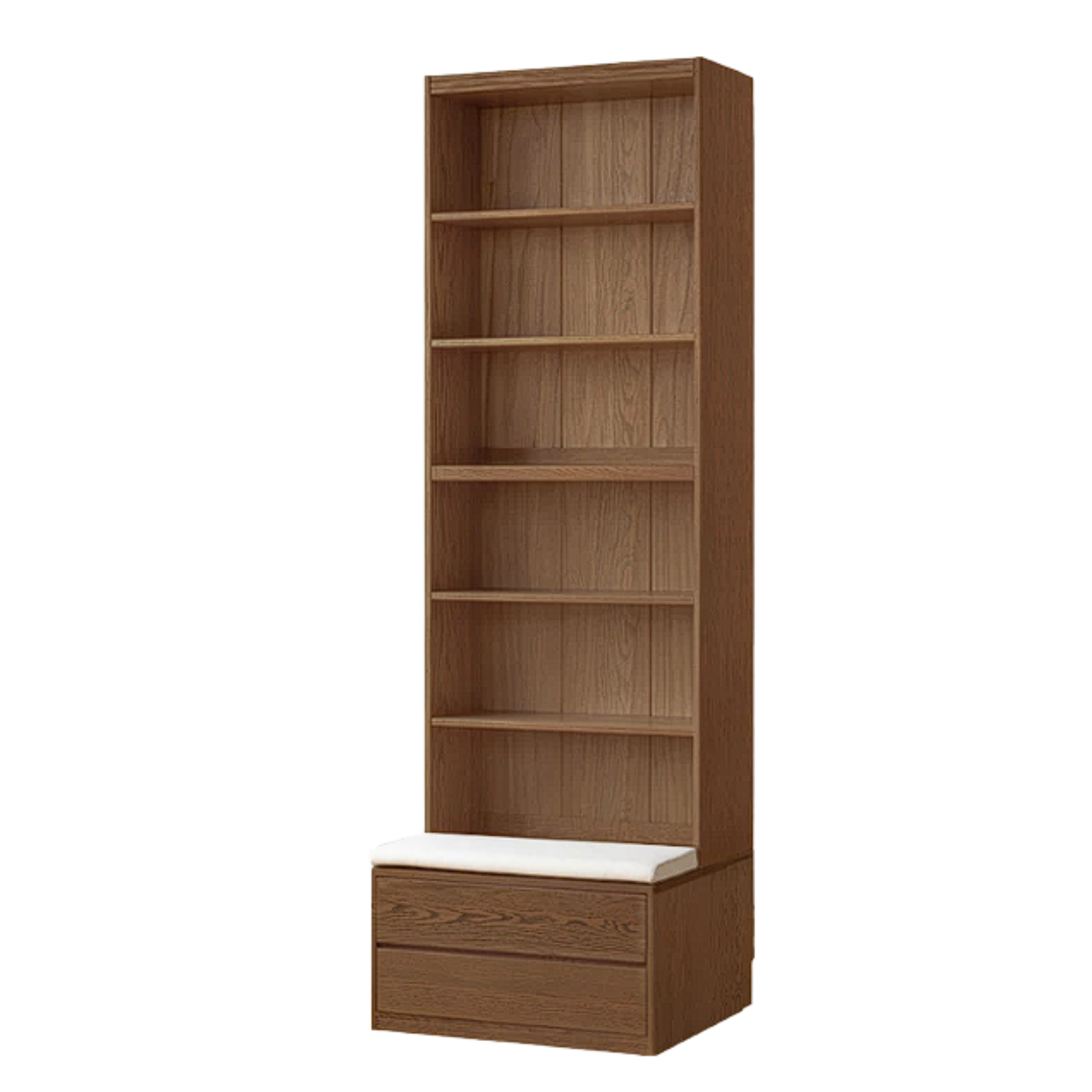 Sandalwood, Oak, Ash Solid Wood Combination Bookcase