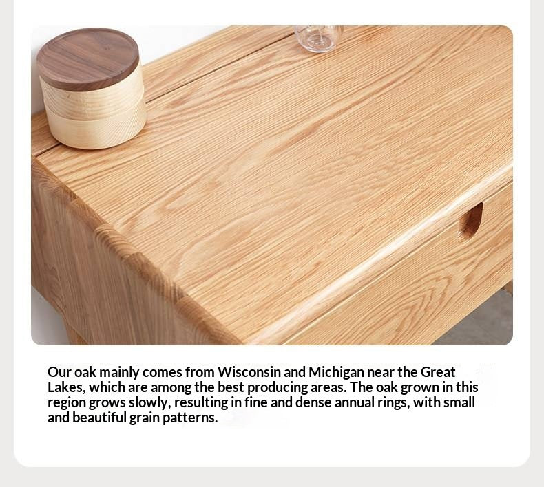 Oak Solid Wood Lifting Side Table