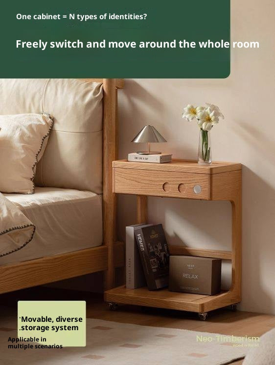 Oak Solid Wood Original Wood Style Side Table