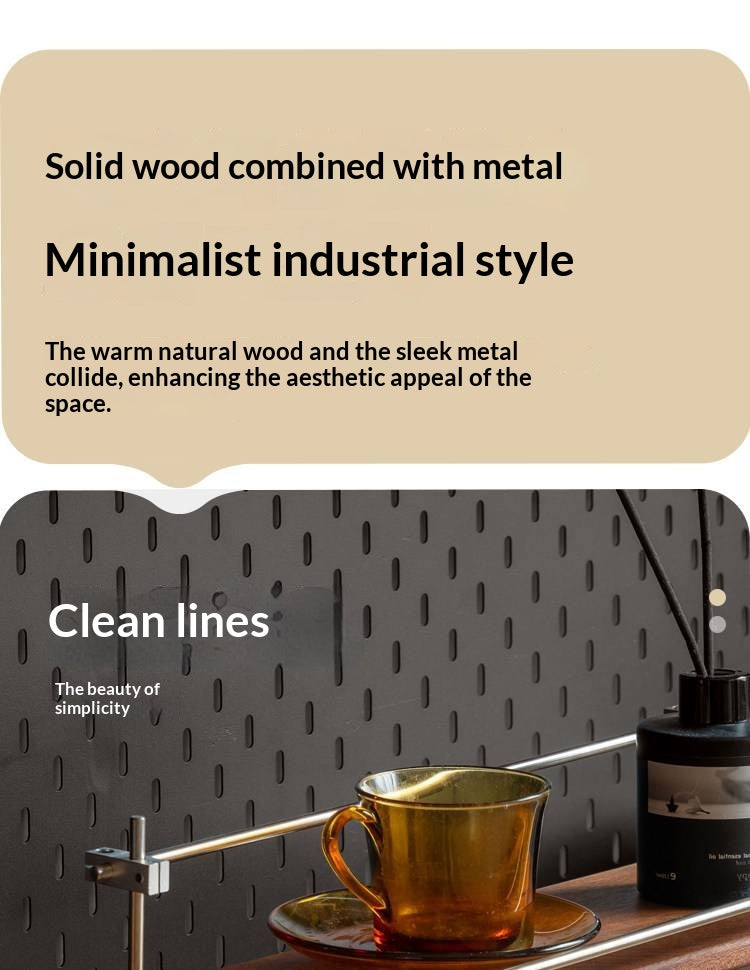 Sapele Solid Wood Multi Layer Storage Rack Antique Style