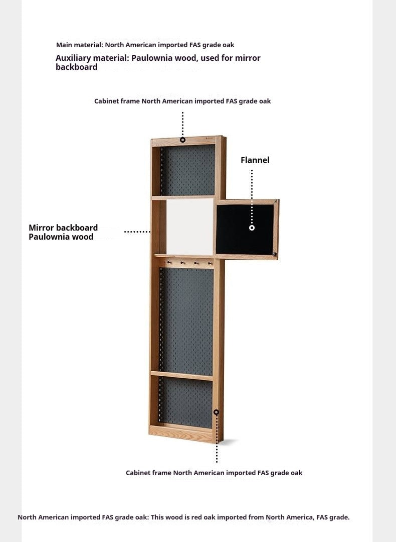 Oak, Cherry Solid Wood Corner Wardrobe