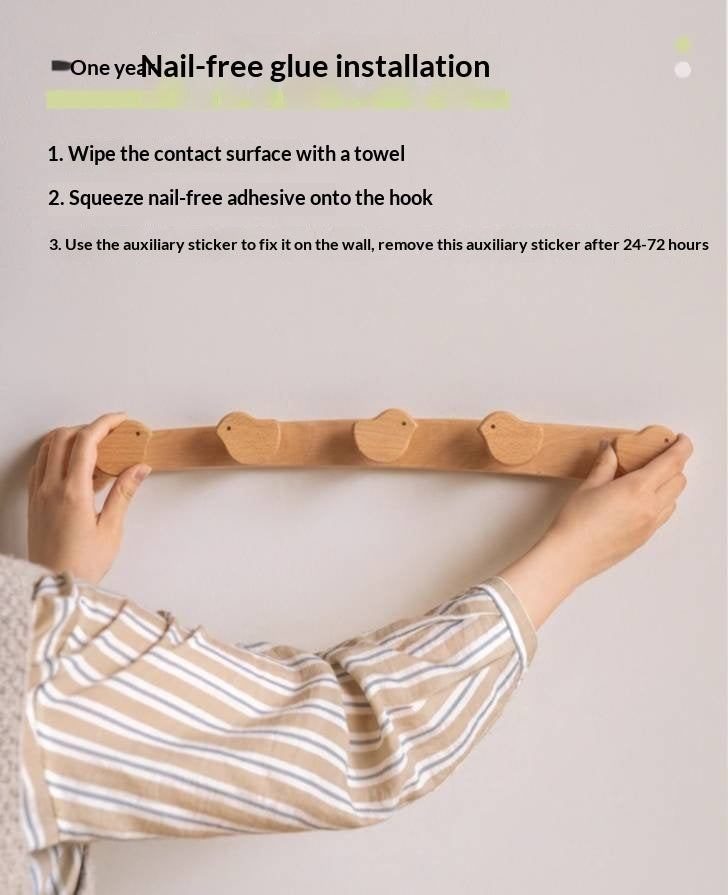 Beech Solid Wood Entry Door Porch Hanger