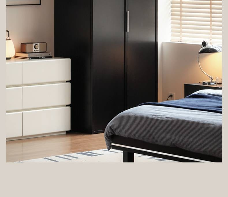 Pine Solid Wood Modern Wardrobe with Light