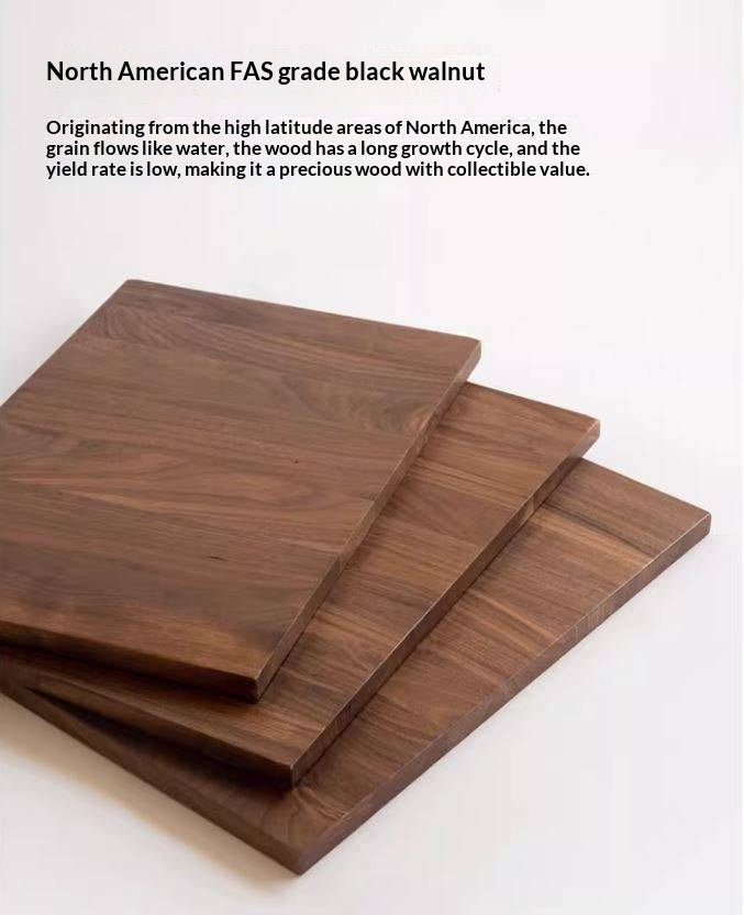 Black Walnut Solid Wood Modern Simple TV Cabinet.