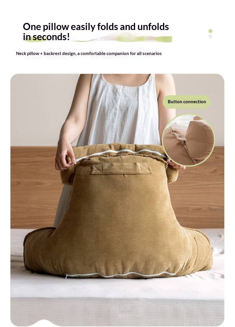 Bed Headboard with Upholstered Backrest Cushion