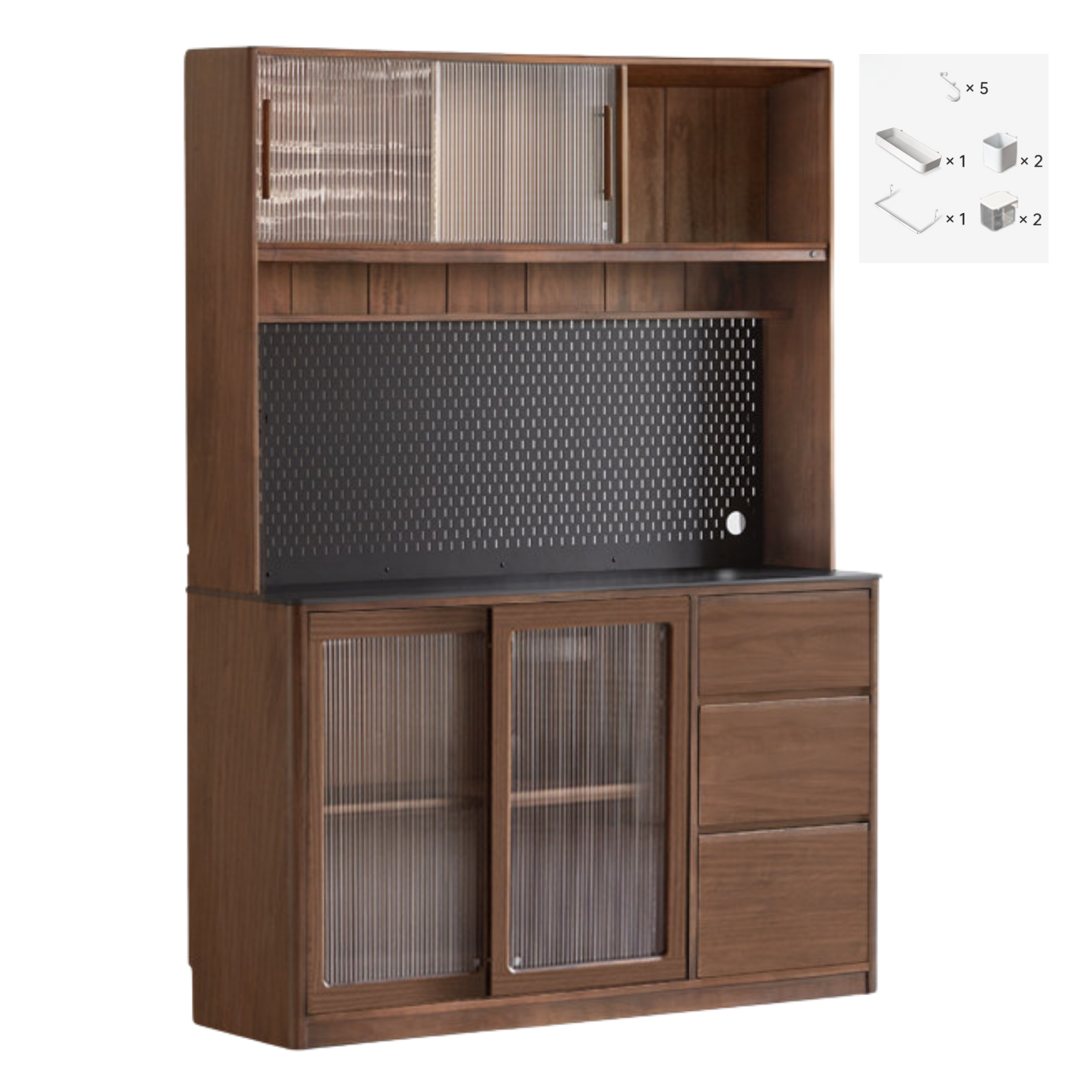 Sandalwood, Ash, White Ash Solid Wood Rock Board Modern Sideboard