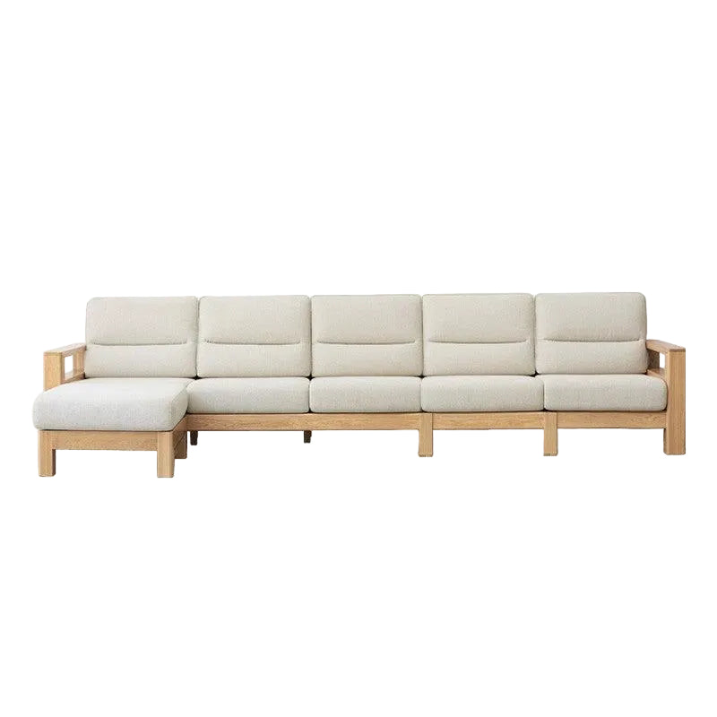 Ash, Black Walnut Solid Wood Oversized Sofa