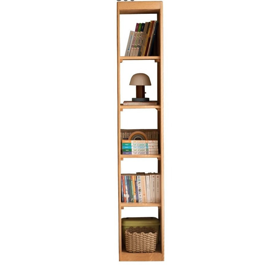 Oak Solid Wood Children's Sliding Door Wardrobe Storage Cabinet