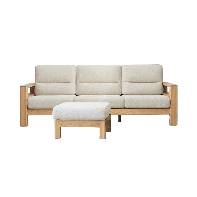 Ash, Black Walnut Solid Wood Oversized Sofa
