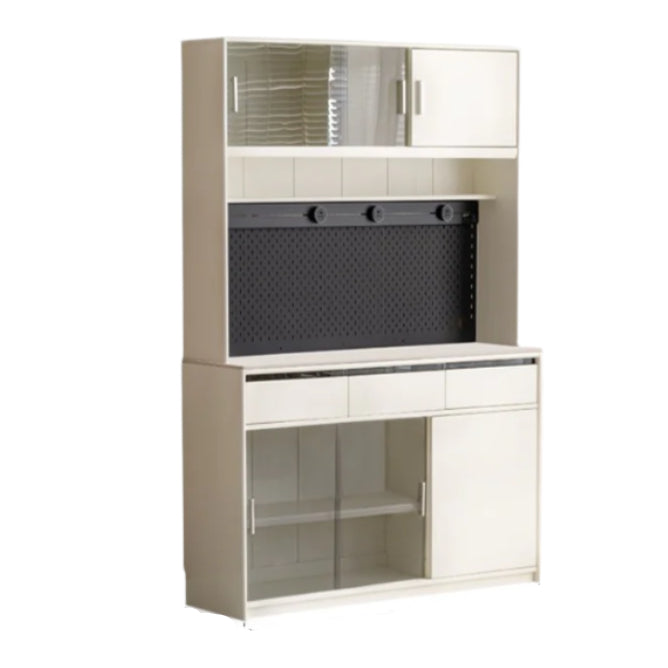 Solid Rubberwood Cream Style Rock Board Sideboard.