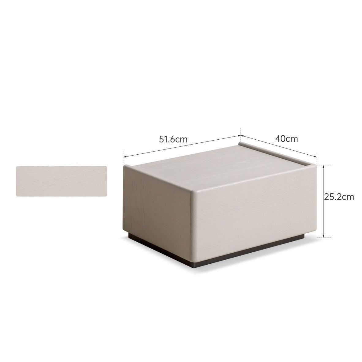 Oak Solid Wood Light Luxury Side Table