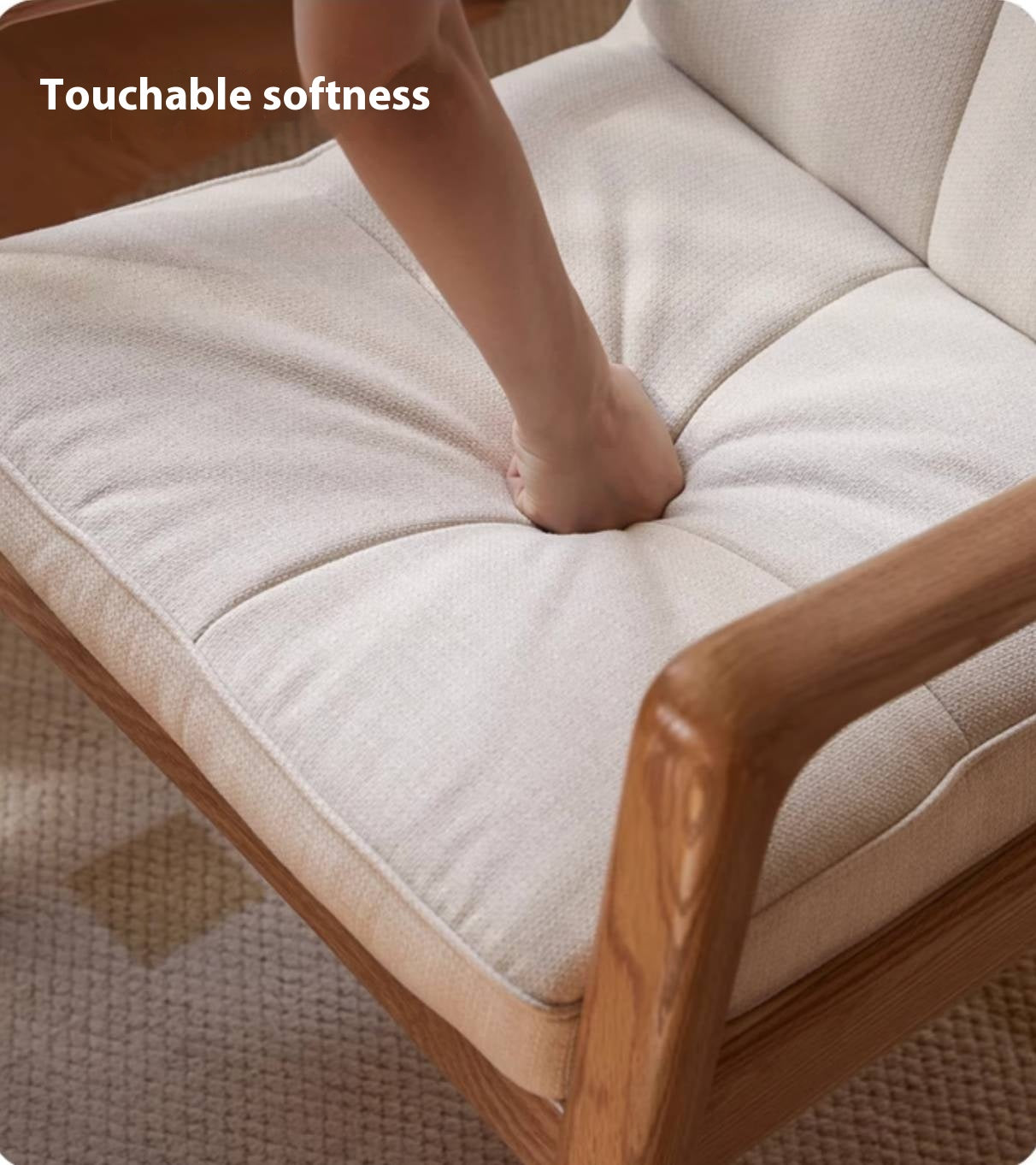Oak Solid Wood Modern Style Chair