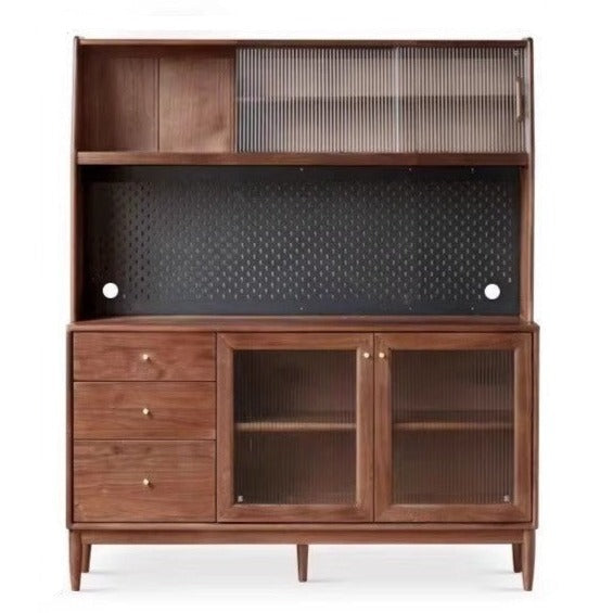 Black Walnut , South American Walnut Solid Wood Sideboard, Buffet Cabinet