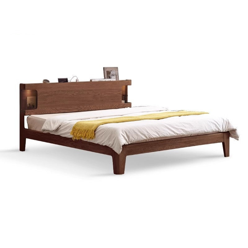 Oak Solid Wood Luminous Bed
