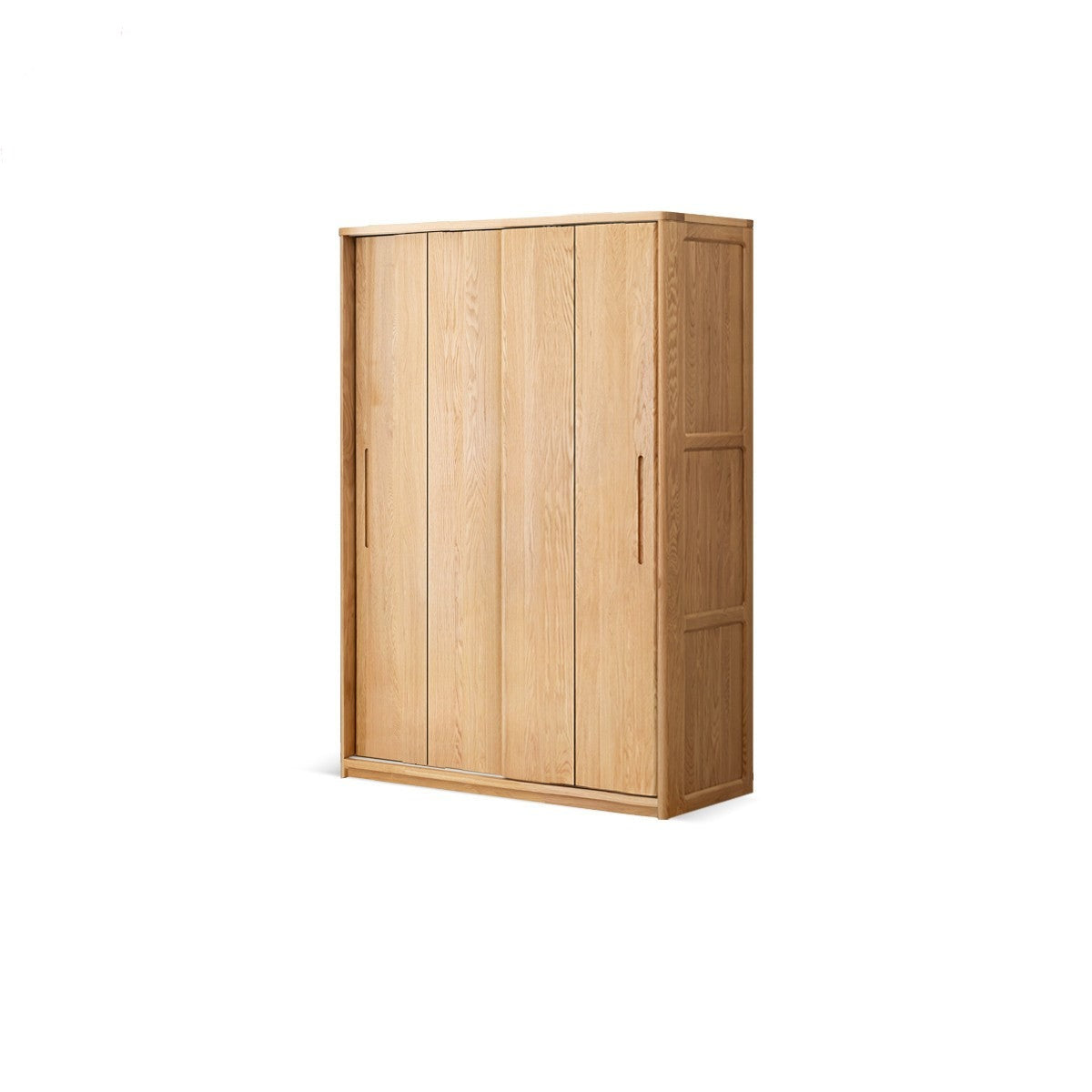 Oak, Ash Solid Wood Wardrobe Sliding Door.
