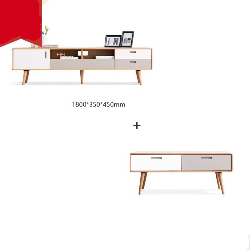 Beech solid wood multicolor design TV cabinet "