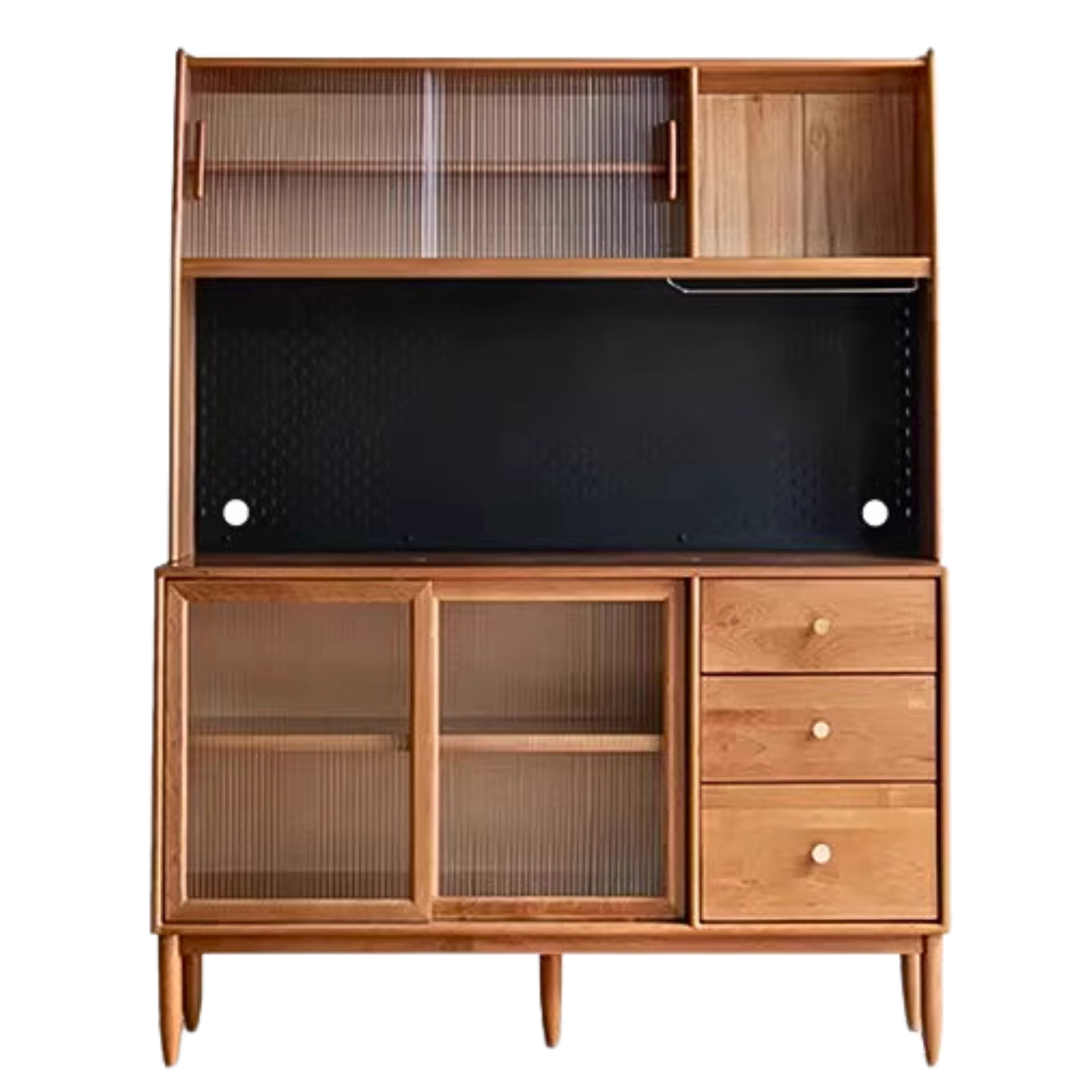 Cherry Solid Wood Sideboard High Cabinet Multi-Functional Buffet