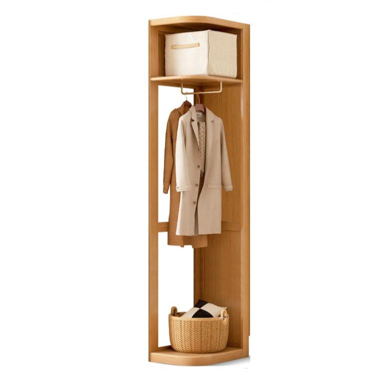 Oak, Cherry Solid Wood Corner Triangle Cabinet Corner Wardrobe.