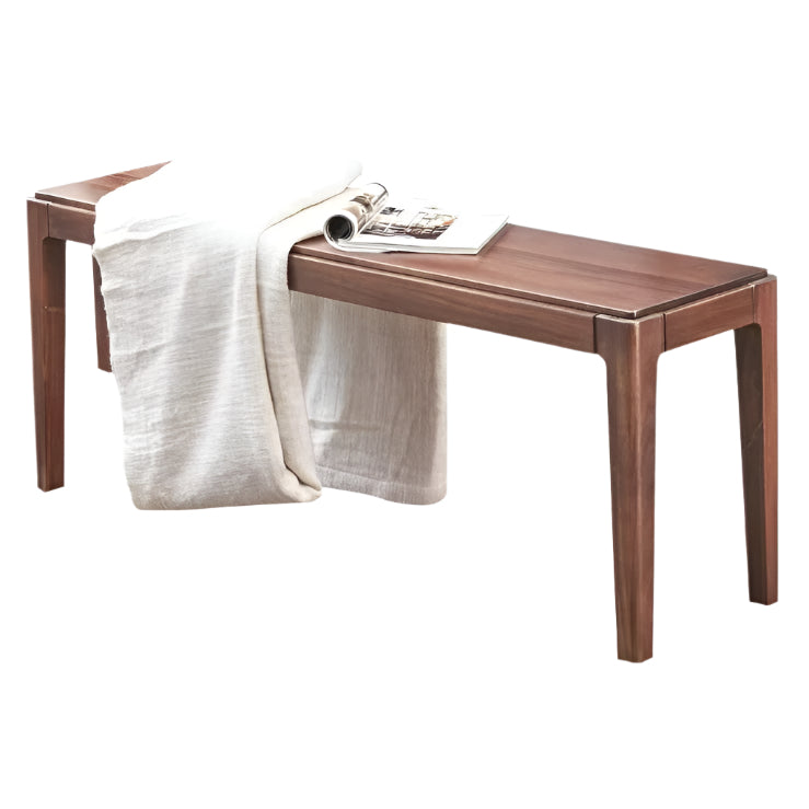Black Walnut Solid Wood Nordic Long Bench