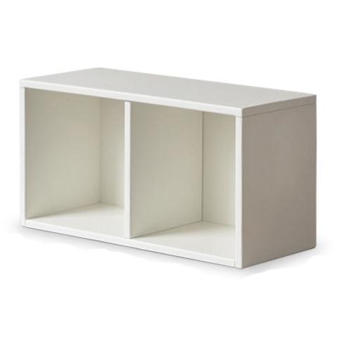 Pine Solid Wood Cream White Lattice Storage Low Bookcase