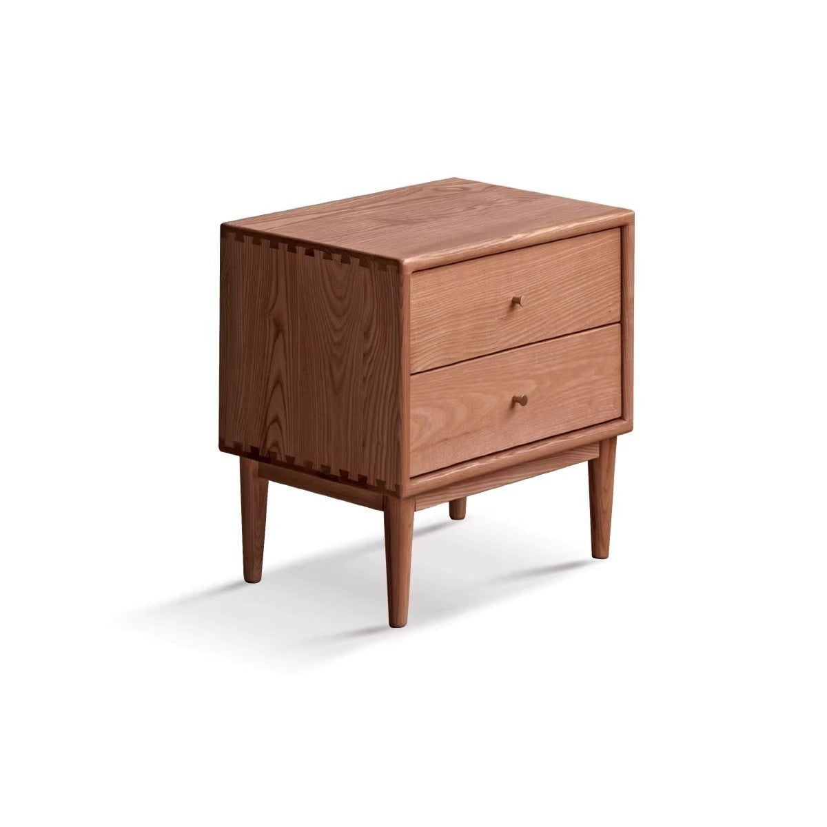 South American Walnut, Black Walnut, Cherry, Ash Solid Wood Nightstand.