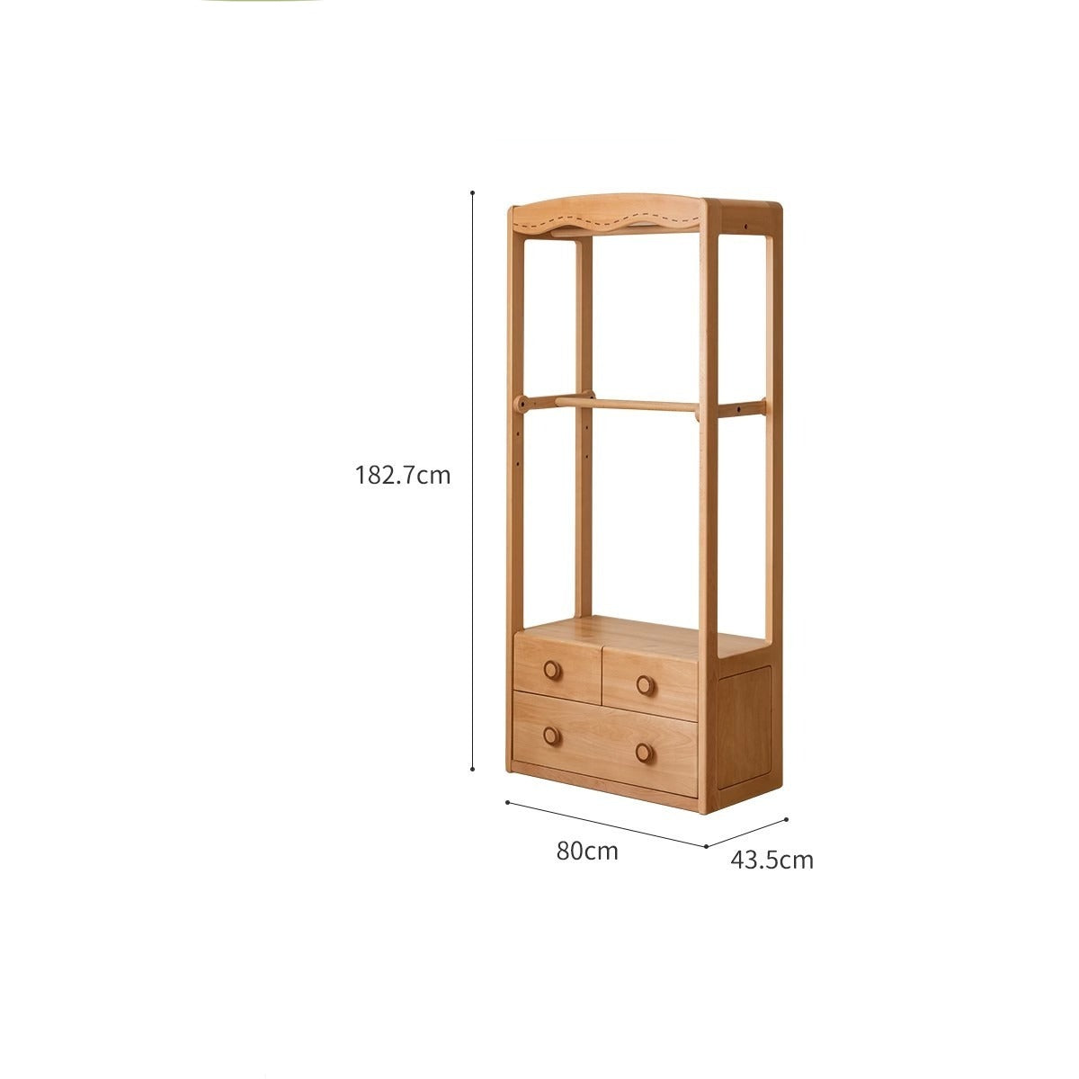 Beech Solid Wood Children's Wardrobe Hanger