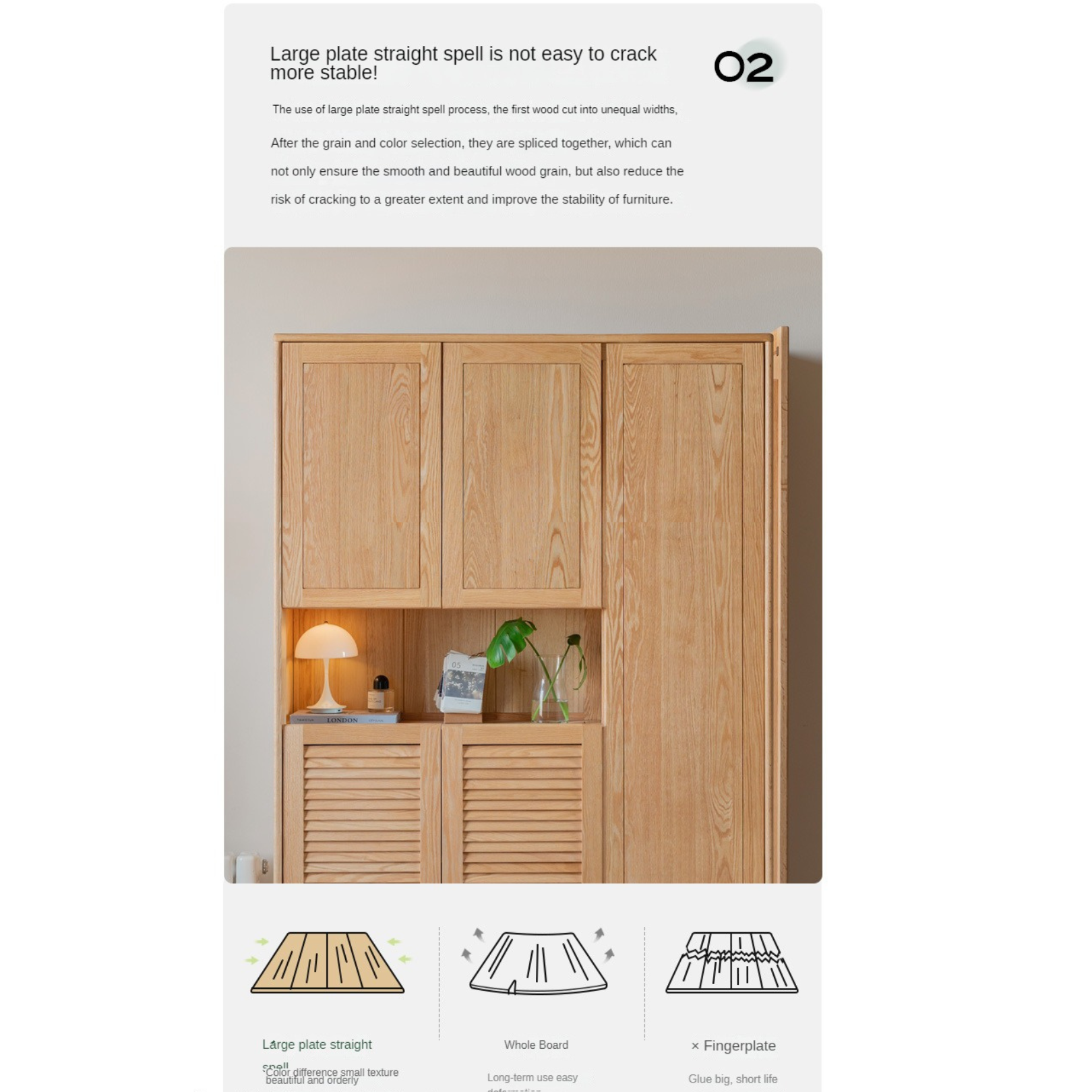 Oak, Ash Solid Wood Storage Locker Shoe Entrance Cabinet
