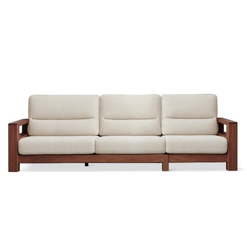 Ash Solid Wood Corner Sofa.