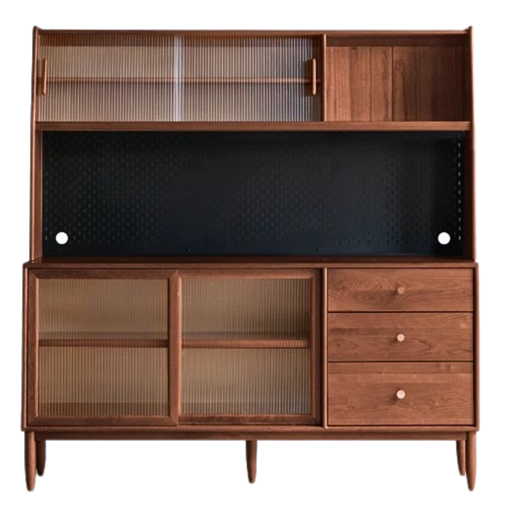 Cherry Solid Wood Sideboard High Cabinet Multi-Functional Buffet
