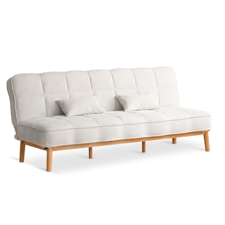 Fabric Sofa Antique Style Telescopic Dual-purpose Sofa.