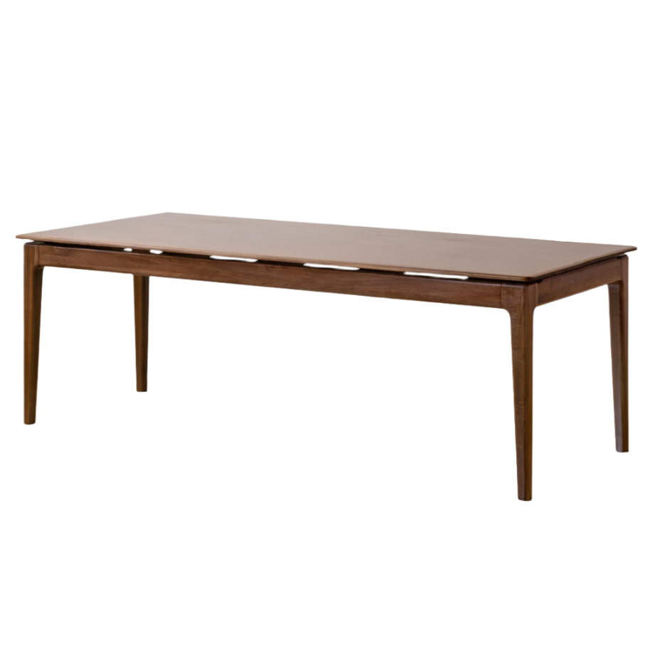 Black Walnut Solid Wood Rectangular Long Dining Table