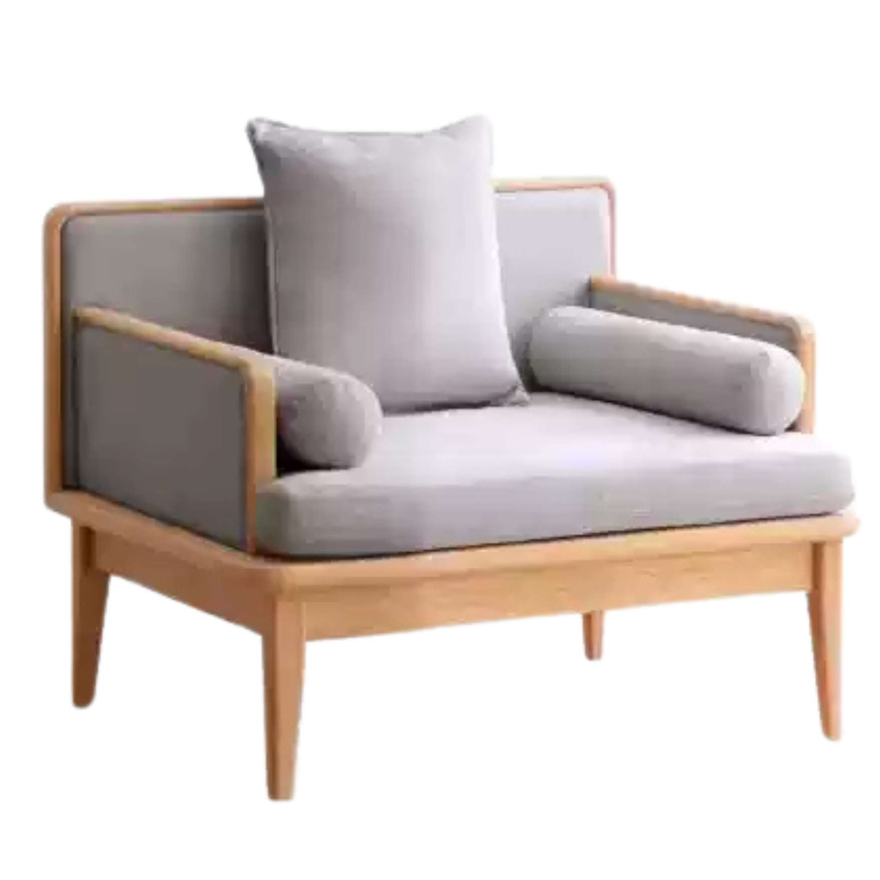 Ash Solid Wood Multifunctional Sofa,