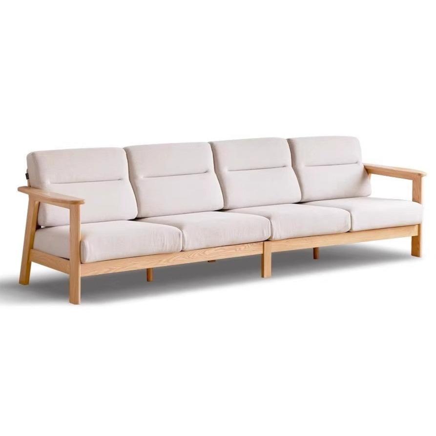 Ash Solid Wood Modern Sofa.
