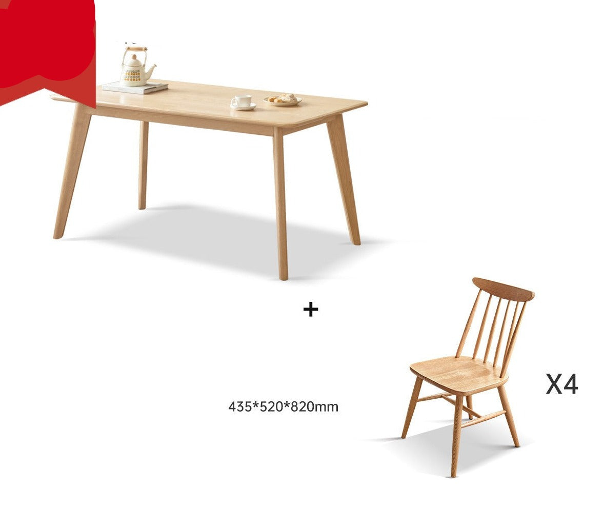 Oak, Ash Solid wood dining table "