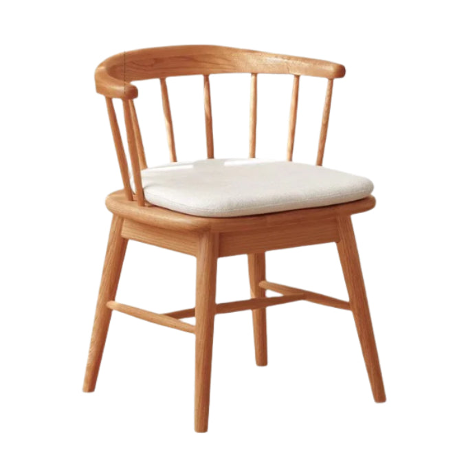 Black Walnut, Cherry, Oak Solid Wood Modern Rotating Soft Chair