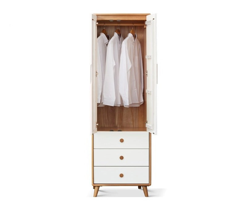 Beech Solid Wood Wardrobe Combination.