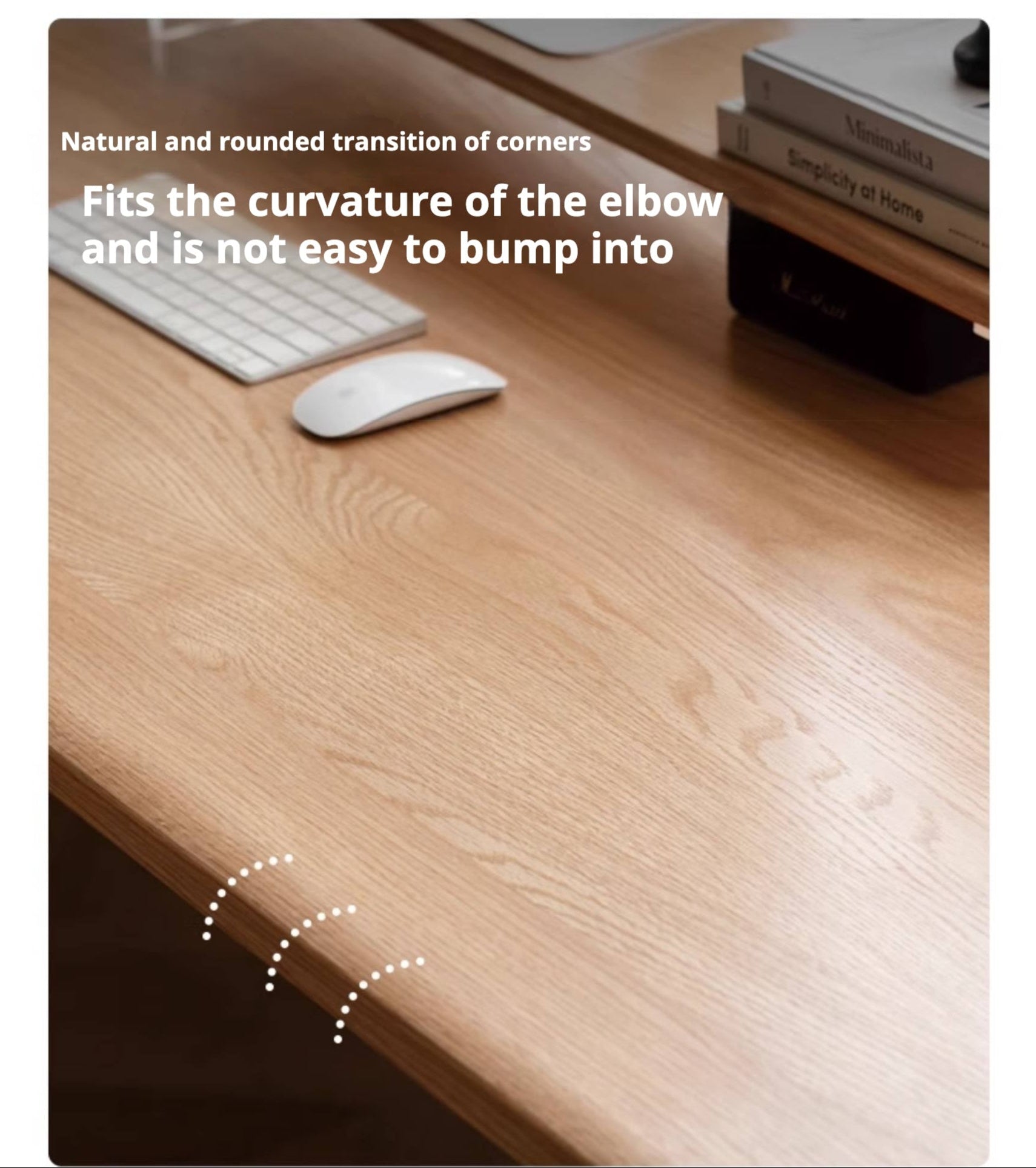 Oak Solid Wood Electric Elevating Dual Motor Office Desk