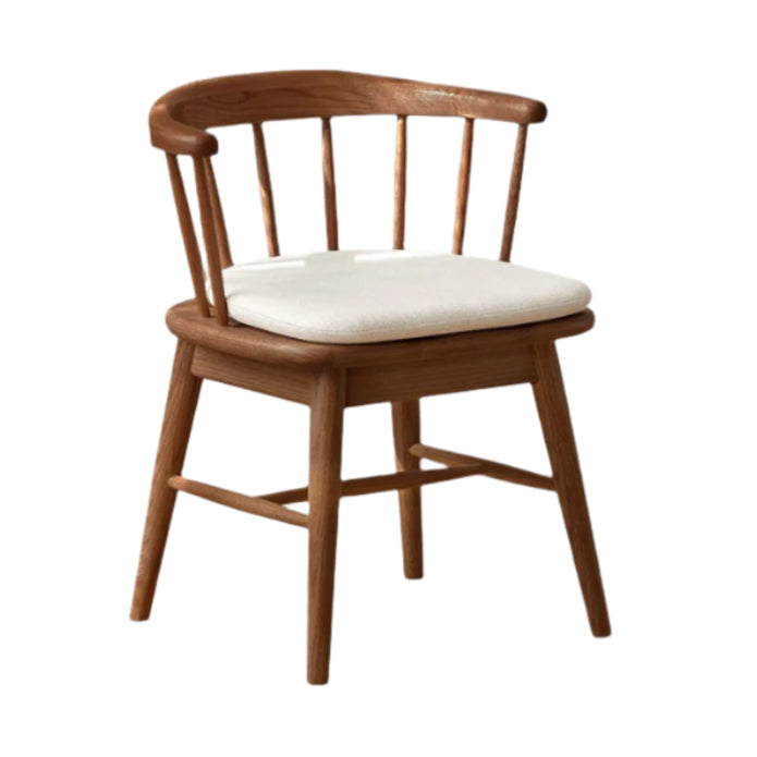 Black Walnut, Cherry, Ash, Oak Solid Wood Modern Rotating Soft Chair