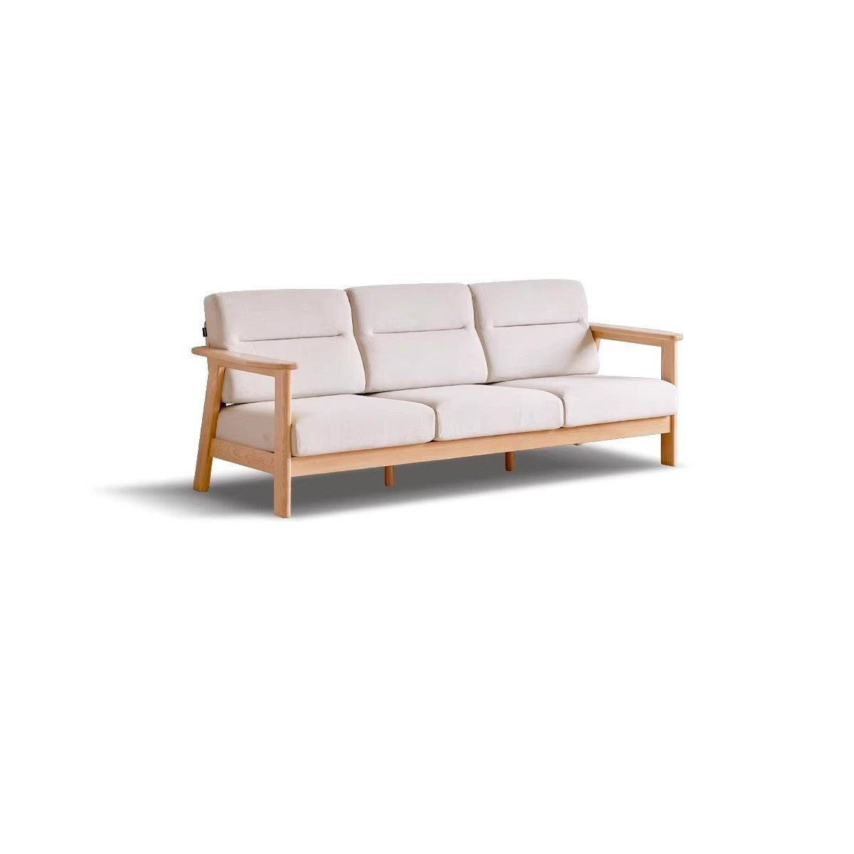 Ash Solid Wood Modern Sofa.