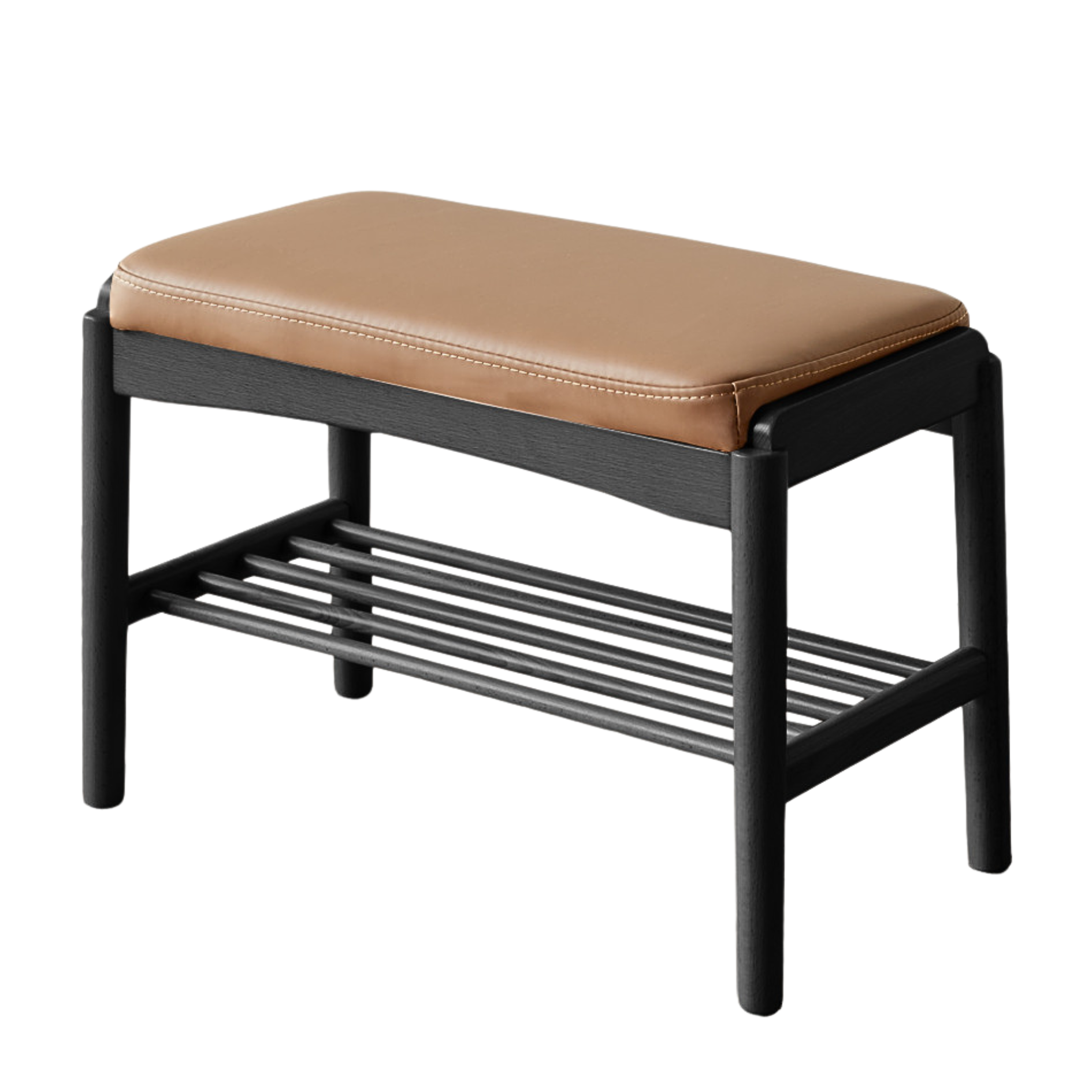 Back Walnut, Oak, Beech, Cherry Solid Wood Shoe Storage Bench