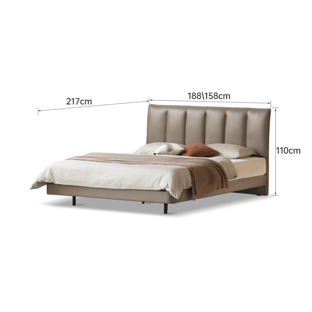 Cowhide Luxury Suspension Light  Bed