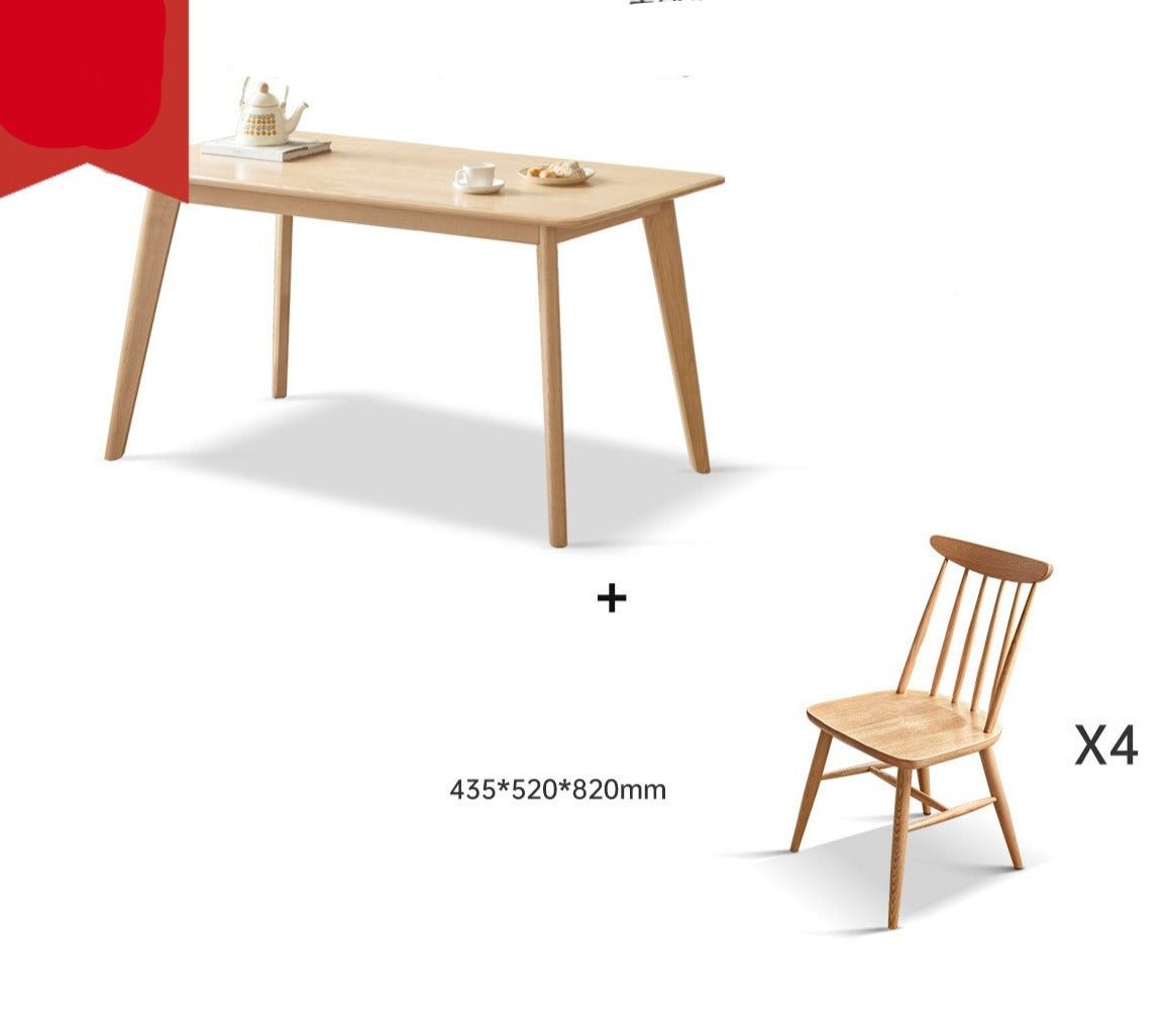 Oak, Ash Solid wood dining table "
