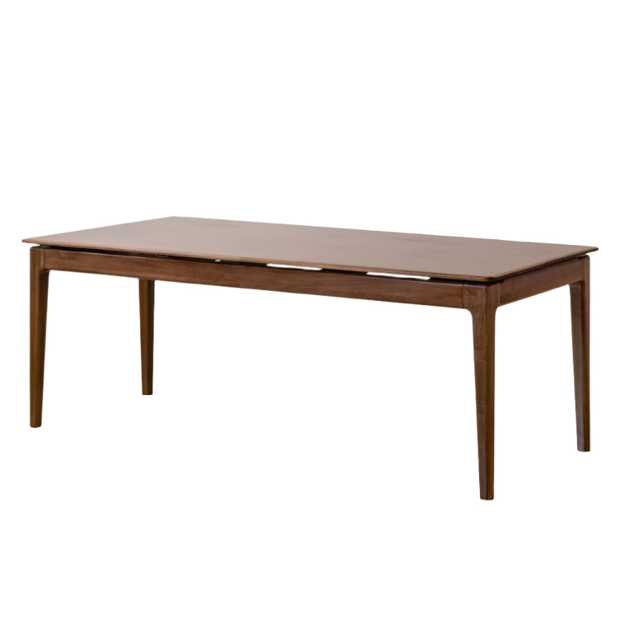 Black Walnut Solid Wood Rectangular Long Dining Table