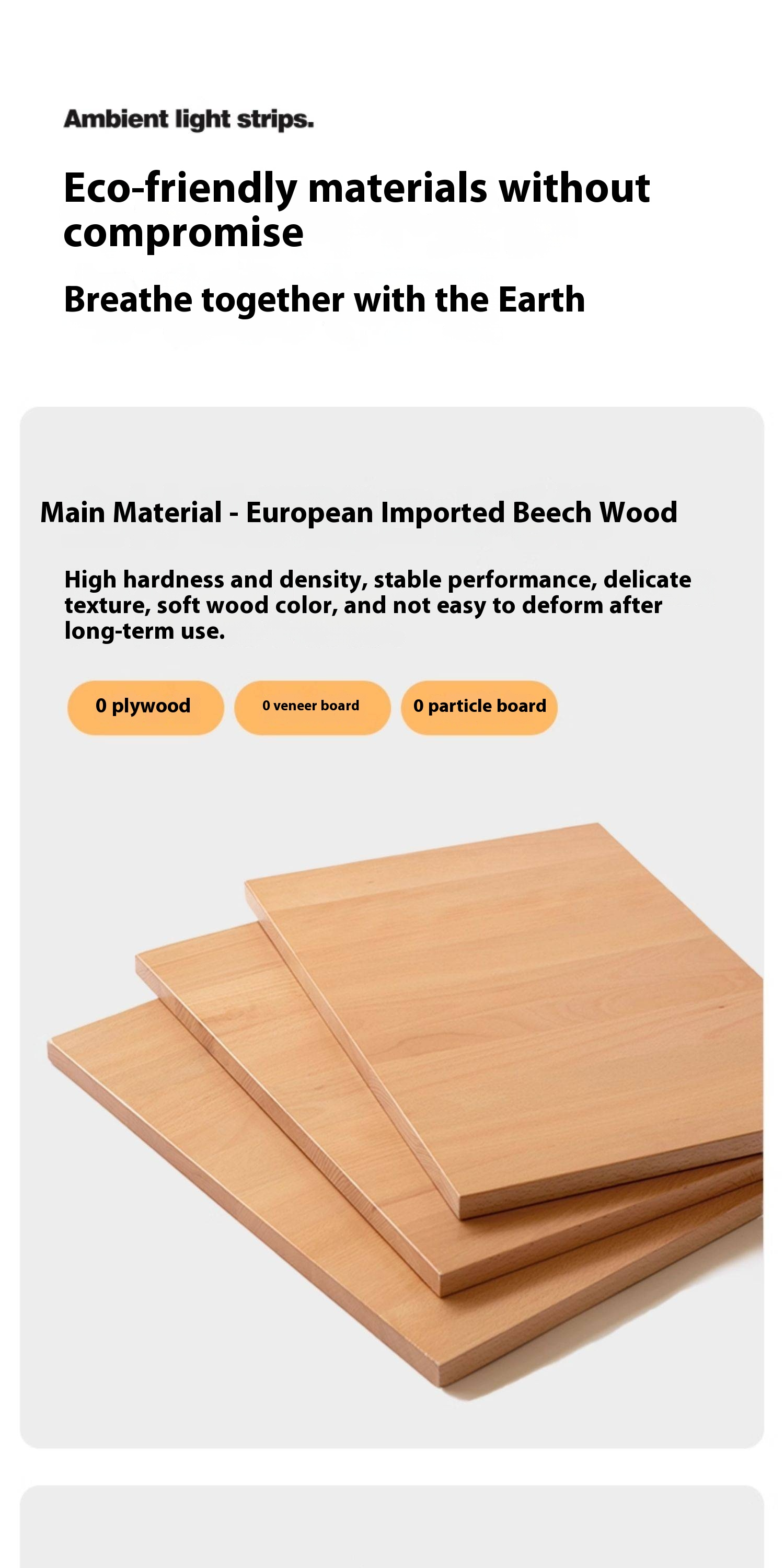 European Beech Wood Fabric Free Combination Sofa