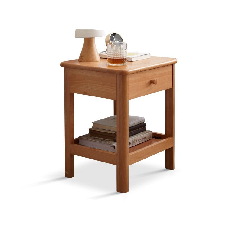Beech Solid Wood Nightstand.