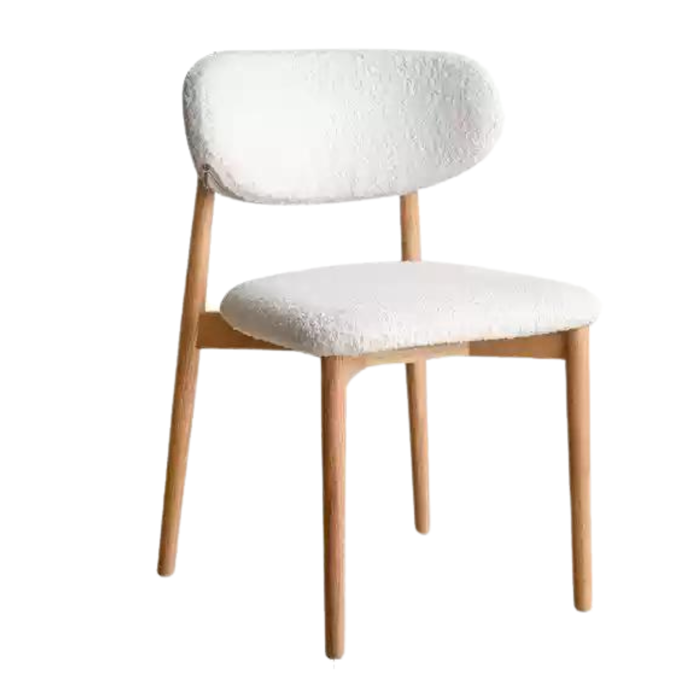 4 pcs set Black Walnut, Ash, Oak Solid Wood Lamb Velvet Cloud Cotton Dining Chair