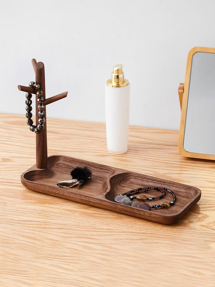 Beech, Black Walnut, Acacia Solid Wood Key Hanging Rack